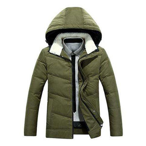 <b>Men</b>’s Winter Parka <b>Jacket</b> Solid Colors Bubble Coat Puffer <b>Plus</b> <b>Size</b> Formal Style New Winter Clothes Warm Insulated Hooded - Product Image 5