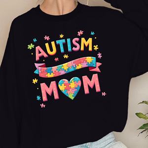 เสื้อสเวตเตอร์ผู้หญิงแม่ออทิสติกที่มีหัวใจ - Product Image 1