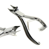 Coupe-ongles professionnel en forme de lune pour pédicure, coupe-ongles épais, pince à ongles