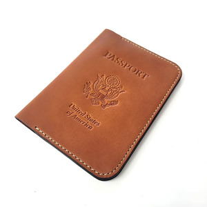 Leather <b>Passport</b> <b>Holder</b> Travel Wallet RFID Blocking Document Organizer Large Capacity Custom Design for sale in reasonable price - Product Image 5