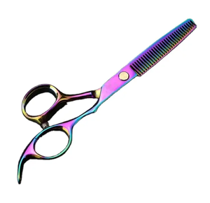 Kit de peluquería con espejo pulido, tijeras de entresacar, tijeras de acero inoxidable, kit de afeitado con peine en oferta - Product Image 5