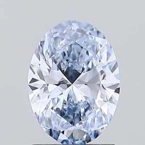 Diamante CVD suelto de 2.01 quilates, corte ovalado, azul intenso, certificado por IGI, cultivado en laboratorio, pulido a mano en India, para la fabricación de joyas y anillos. - Product Image 1
