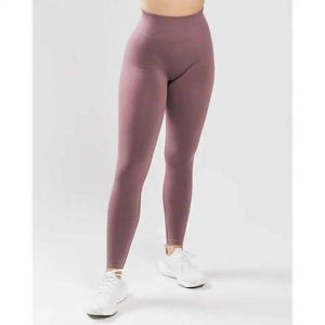 Leggings de sport taille haute pour femme, effet push-up fessier, couleur unie, pour gym, yoga et fitness, avec compression et effet froncé aux fesses - Product Image 5