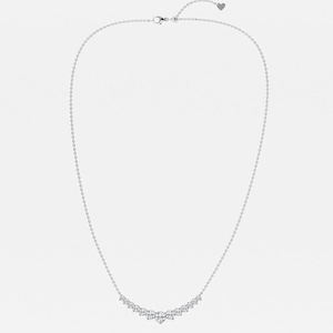 Collar de Cadena de Moda con Trece Piedras de Diamante Cultivado en Laboratorio, Corte Redondo, 5 Quilates, para Mujer, Joyería Elegante y Brillante - Product Image 4