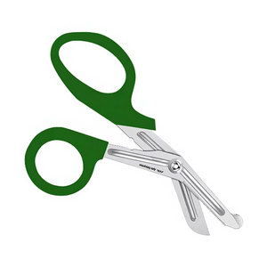 Ciseaux de traumatologie pour infirmières, ciseaux de premiers secours 5,5 pouces vert foncé en acier inoxydable allemand, ciseaux médicaux d'urgence pour bandages, ciseaux chirurgicaux EMT - Product Image 5
