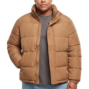<b>Men</b> Stand Collar Vintage Puffer <b>Jackets</b> Winter <b>Warm</b> Quilted Outdoor Coat <b>Men's</b> Button Down Puffer Bubble <b>Jacket</b> <b>Mens</b> - Product Image 1