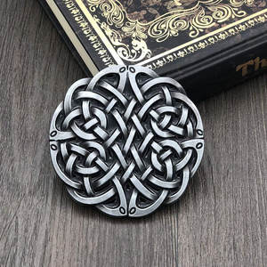 Hebilla de cinturón con nudo celta americano, irlandés, escocés, cruz celta para hombre, accesorio de alta calidad, suministros de fábrica - Product Image 3