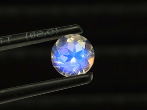 Genuine <b>Rainbow</b> Moonstone Gemstone 5mm Round Loose Bulk Supply Faceted Moonstone Gems - Product Image 3