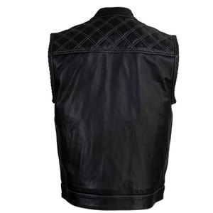 Nouveau style tendance pour vêtements d'extérieur, gilet en cuir pour homme au design unique, best-seller à prix abordable, gilet en cuir tendance à faible MOQ - Product Image 4