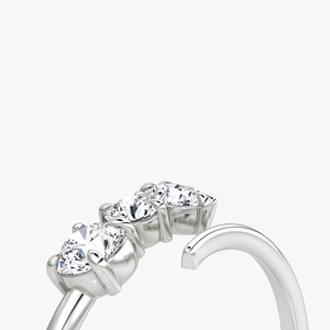 Lab Grown Diamond Brilliant Cut Five Stone 0.61 Carat Cluster Engagement Wedding <b>Ring</b> IGI Certified D VVS2 10K Yellow Rhodium - Product Image 5