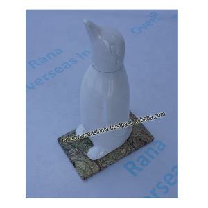 Estatuilla de aluminio de pingüino, estatua, escultura decorativa de animales para centros de mesa, adornos - Product Image 6