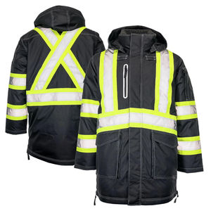 Chaqueta de Seguridad Reflectante de Alta Visibilidad, Antiestática, Transpirable, para Trabajo, Invierno, con Impresión de Logotipo Personalizado, Reflectante 3M, Unisex, para Construcción - Product Image 1
