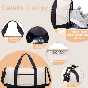 Bolsa de deporte para viajes, bolsa de deporte de gran capacidad con cremallera resistente y correa cómoda - Product Image 6