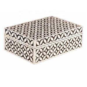 กล่องใส่เครื่องประดับแบบฝังกระดูกรูปทรงเรขาคณิตมาใหม่กล่องใส่เครื่องประดับตกแต่งแบบฝังกระดูก - Product Image 4