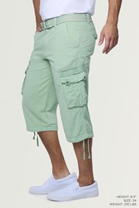 Vente directe usine Short ample en toile tricotée 100% coton épais, taille mi-haute, effet vieilli, avec logo frontal uni - Product Image 6