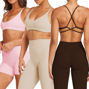 Women Seamless Sports Bra Stretch Breathable Activewear Running Gym <b>Top</b> Comfortable <b>Support</b> Fitness Training <b>Crop</b> - Product Image 1