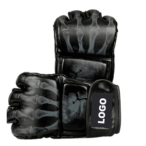 Guantes de Entrenamiento de Piel de Vacuno de Alta Calidad para MMA, Muay Thai, Kick Boxing, 12oz, Medios Guantes para Uso Deportivo, Buena Relación Calidad-Precio - Product Image 2