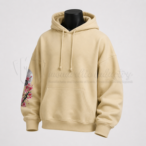 Sudadera con Capucha Personalizada para Hombre, Estilo Urbano, Oversize, con Estampado en las Mangas, Logotipo Personalizado, Fabricante Mayorista - Product Image 3