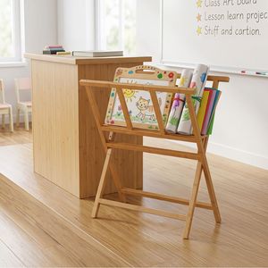 Espositore Autoportante in Legno Dipinto con Ripiani per Stampa Artistica su Tela e Esposizione Interna - Product Image 2