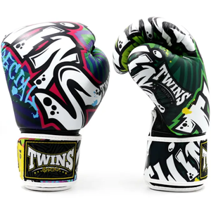 Guantes de Boxeo Profesionales Personalizables con Impresión Completa, para Muay Thai, Entrenamiento, Piel de Vacuno Genuina, Protección UV - Product Image 2