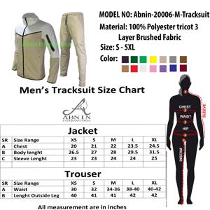 Survêtement en tricot de coton 100% respirant pour hommes, vêtements d'hiver pour adultes, coupe ajustée - Product Image 6