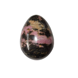 Huevo Yoni de Rodonita Natural, Huevo de Jade Semiprecioso para Protección Energética, Ejercicio Vaginal, Tallado, Feng Shui Directo - Product Image 1