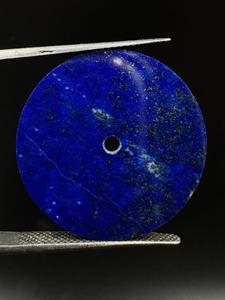 หน้าปัดนาฬิกาสีน้ำเงินธรรมชาติ ลาพิส ลาซูลี ขนาด 31.50 มม. รูปทรงกลม หนา 1.60 มม. ขัดเงาด้านเดียว - Product Image 4
