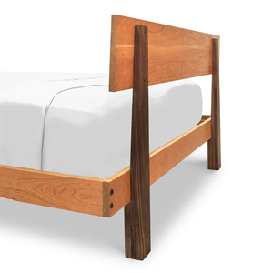 Architectural KD Solid Wood <b>Bed</b> <b>Frame</b> | Minimalist Flat Pack Bedroom Furniture India - Product Image 2