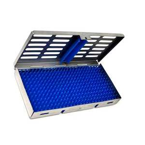 Boîte de stérilisation orthopédique 725x35 pouces avec coussinet en silicone pour instruments chirurgicaux, kit en acier inoxydable compatible autoclave - Product Image 2