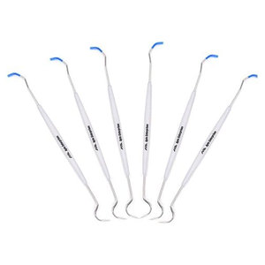 Exploradores Dentales Esterilizados de Doble Punta, Gancho y Sonda de Acero Inoxidable, Herramienta de Diagnóstico y Examen, Duradera y Reutilizable para Uso Oral - Product Image 4