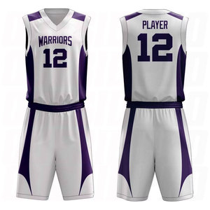 Ensemble de maillot et short de basketball pour hommes, qualité supérieure, séchage rapide, sublimation, sport, athlétique, pour l'entraînement et la compétition - Product Image 1
