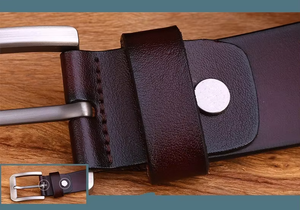 Cinturón de Cuero para Hombre de Diseño Profesional, Cinturón Casual de Cuero Personalizado de Buena Calidad, Cinturón de Cuero con Color Personalizado - Product Image 5