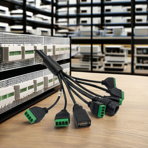 Профессиональный класс 450 мм IP67 водонепроницаемый 30 В жгут проводов <span class=keywords><strong>CCTV</strong></span> луженый медный проводник ПВХ камера кабели системы наблюдения - Product Image 5