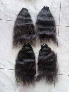 Extensions de trame de cheveux indiens purs et non transformés de temple Longueur et volume instantanés avec styles de boucles et de vagues - Product Image 3