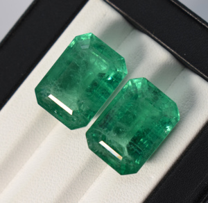 Lab Grown Octagon-<b>Step</b> Cut Columbian Emerald, Vivid Green Emerald ,Green Emerald, Loose Gemstone, May Birthstone ,18X13 mm - Product Image 3