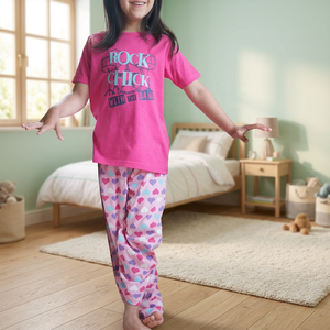 <span class=keywords><strong>Pigiama</strong></span> Estivo da Ragazza in Cotone Jersey, Set <span class=keywords><strong>Corto</strong></span> Stampato 100% Cotone Morbido con Motivo Geometrico, Miglior Prezzo - Product Image 2