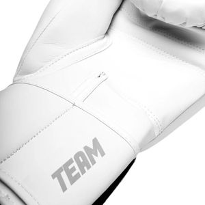 ถุงมือชกมวยหนังวัวแท้สีขาว Fly Boxing Superloop Team - Product Image 6