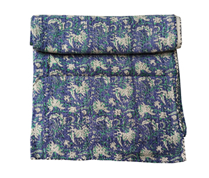 Juego de Edredón Silkgram Ecológico, Cosido a Mano, con Diseño Floral de Algodón Acolchado, Patrón Clásico, 300 Hilos, Personalizable, para Todas las Temporadas - Product Image 1