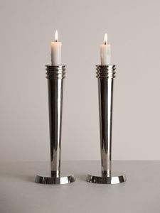 Silver Aluminium Candlestick Holder Handmade Customized Metal <b>Candle</b> Stand For Home & Event Decoration <b>Candle</b> Holders - Product Image 5