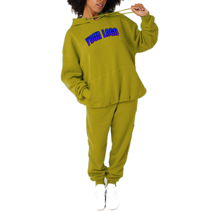 Ensemble de survêtement camouflage KY Distress en coton 100% avec sweat à capuche zippé et pantalon de survêtement ample - Product Image 6