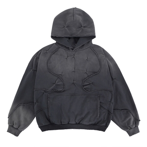 Sudadera con Capucha Personalizada, Estilo Holgado, Gruesa, 420g, 100% Algodón, Sudadera de Invierno con Logotipo Personalizado, Estilo Vintage, Corte Regular, Unisex, Ropa Urbana Informal - Product Image 5