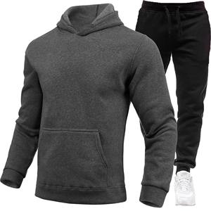 2024 Top Trending Red Terry Cotton Chándal para hombres Logotipo personalizado Gimnasio Fitness Wear Trajes de talla grande más vendidos - Product Image 1
