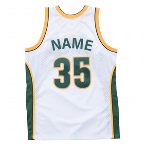 Maillot de basket-ball vert personnalisé, 35 mailles, sans manches, unisexe, adulte, impression sublimée, nom de l'équipe sur le devant - Product Image 3