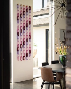 Décoration murale en maillons de chaîne faits main en résine écologique transparente et colorée, personnalisable, pour projets DIY, séparateur de pièce, style ange - Product Image 5