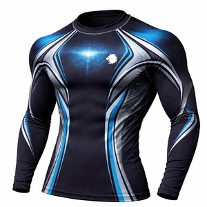 Vêtements de compression pour l'entraînement, Rash Guard pour hommes, équipement d'entraînement et de course, Rash Guard pour hommes, fitness, sport, Rash Guard pour hommes - Product Image 1