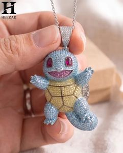 Colgante Personalizado de Tortuga Azul con Incrustaciones de Diamantes de Imitación, Estilo Hip Hop, para Hombre - Product Image 5