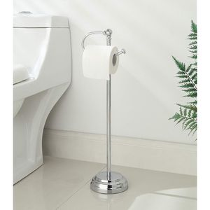 Classic Free Standing Bathroom Toilet Tissue <b>Paper</b> <b>Roll</b> <b>Holder</b> Stand - Product Image 2