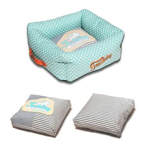 Cuccia per Cani alla Moda con Motivo a Pois e Righe, Facile da Lavare, Comoda e Pratica - Product Image 2