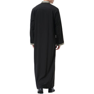 Jubba Emiratí para Hombre de Primera Calidad al por Mayor, Ropa Tradicional Árabe de Lujo, Jubba Elegante y Transpirable con Empaque Personalizado - Product Image 2