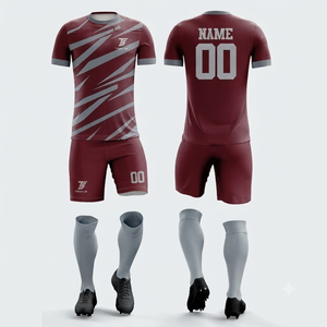 Uniforme de Fútbol de Alta Calidad y Económico, 100% Poliéster, Logotipo Personalizado, Nuevo Uniforme de Club de Fútbol - Product Image 6